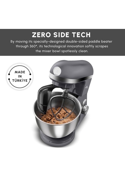 5 Litre Hacimli Çok Fonksiyonlu Yoğurma ve Karıştırıcı, Gri Renk indirimleri