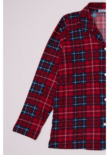 Ekose Desenli Süet Kız Çocuk Pijama Takımı fiyatları