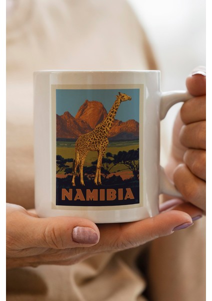 Namibia- Namibya Baskılı Premium Kupa Bardak