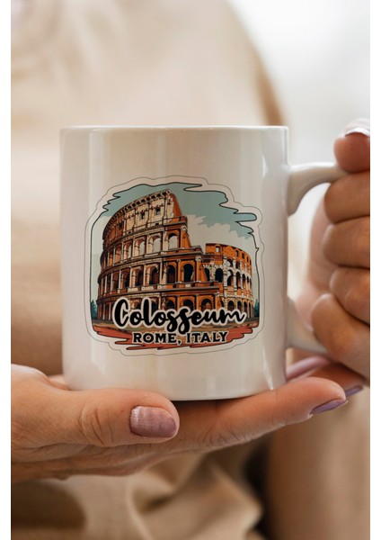 Roma Kolezyum Baskılı Kupa Bardak