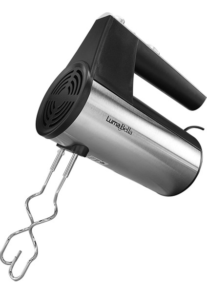 5 Kademe Hız Ayarlı Turbo Mikser, Çırpıcı ve Karıştırıcı, Gri Renk