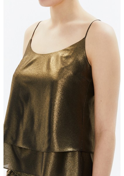 Altın Ip Askılı Godeli Bluz 19820 fırsatları