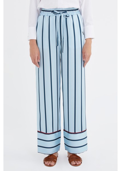 Mavi Beli Lastikli Bol Kesim Pantolon 41344 fiyatları