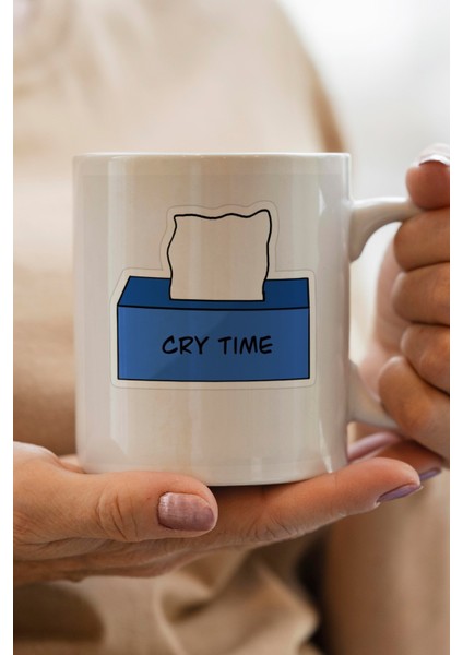 Cry Time Baskılı Kupa Bardak