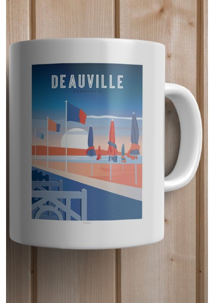 France- Deauville Baskılı Premium Kupa Bardak fiyatları
