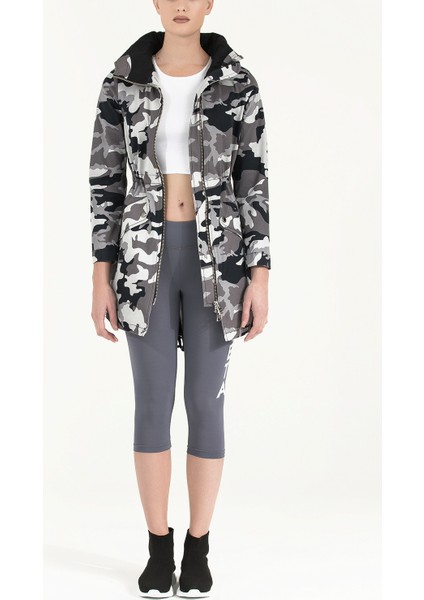 Gri Logo Baskılı Tayt 41252