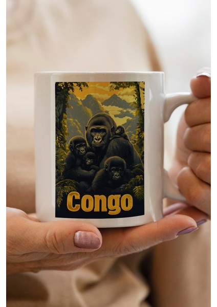 Congo Baskılı Kupa Bardak