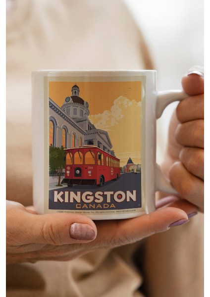 Canada- Kngston Baskılı Premium Kupa Bardak