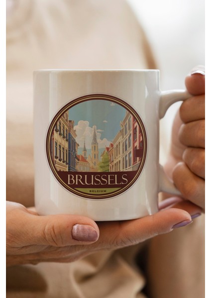 Belçika Baskılı Kupa Bardak