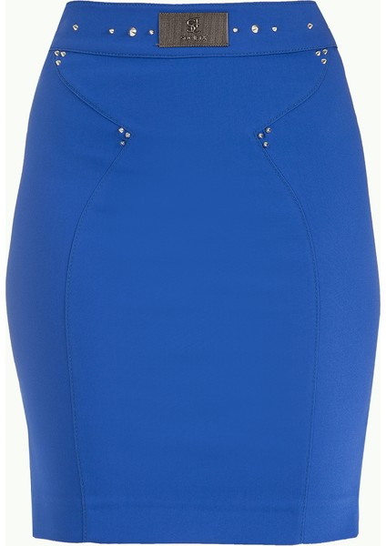 Lacivert Dar Kesim Pamuk Etek 80498 indirimleri