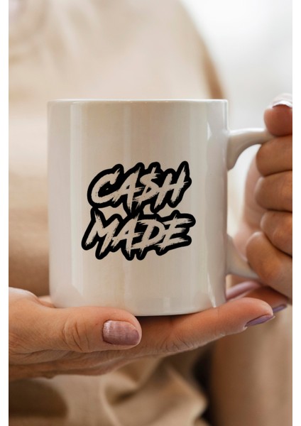 Cash Made Baskılı Kupa Bardak