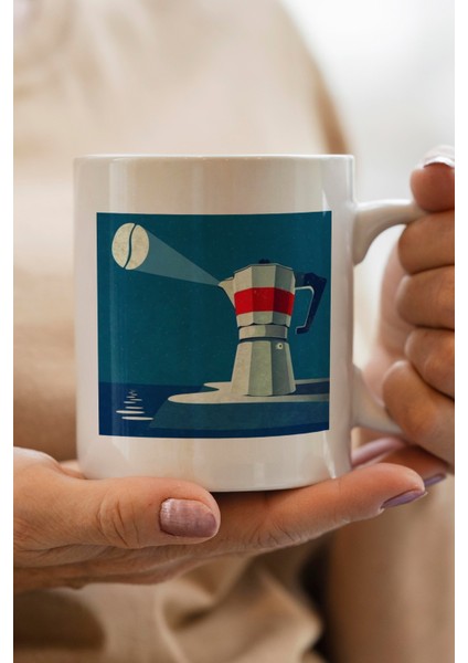 Deniz Feneri Baskılı Premium Kupa Bardak