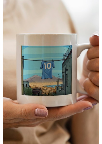 10 Numara Forma Baskılı Premium Kupa Bardak