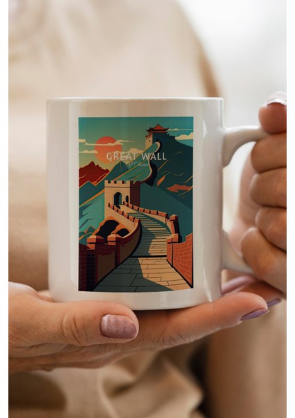 Great Wall- China Baskılı Premium Kupa Bardak