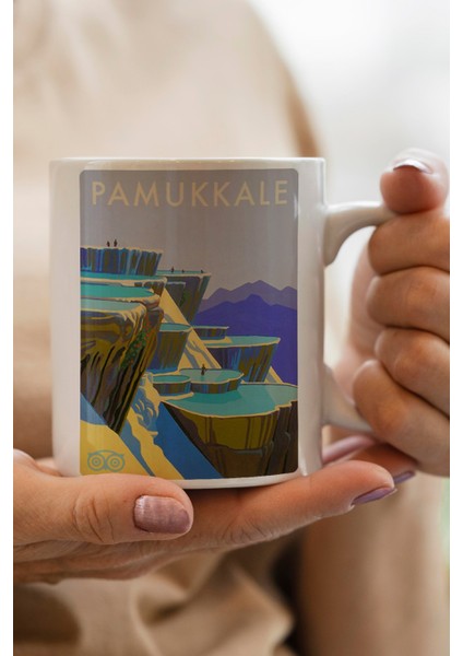 Pamukkale Baskılı Premium Kupa Bardak
