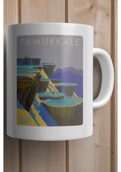 Pamukkale Baskılı Premium Kupa Bardak fiyatları