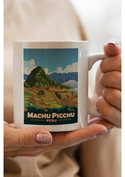 Peru Baskılı Premium Kupa Bardak