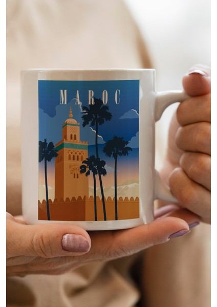 Maroc Baskılı Kupa Bardak