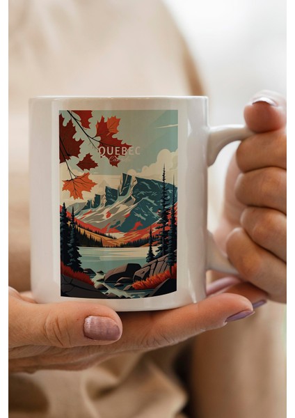 Canada- Quebec Baskılı Premium Kupa Bardak