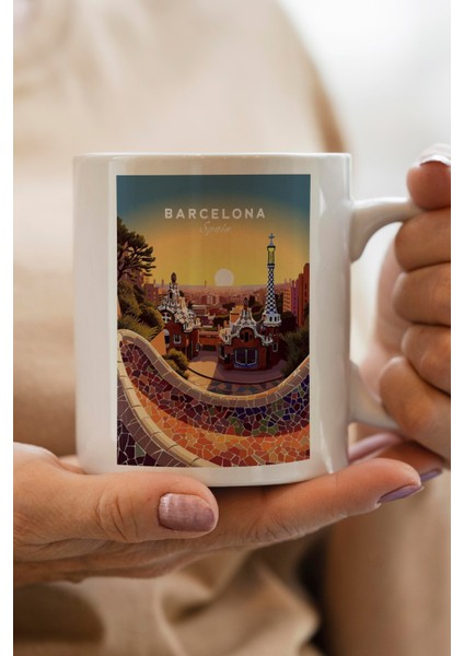 Barselona Baskılı Kupa Bardak