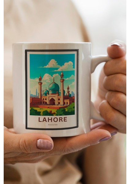 Pakistan- Lahore Baskılı Premium Kupa Bardak