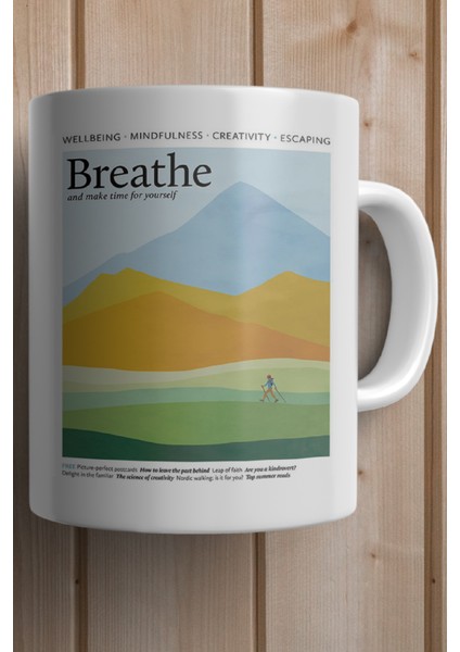 Breathe Baskılı Premium Kupa Bardak fiyatları