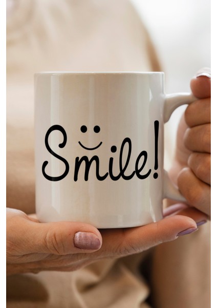 Smile Baskılı Kupa Bardak