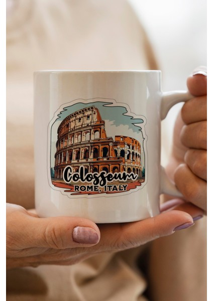 Roma Italya Baskılı Kupa Bardak