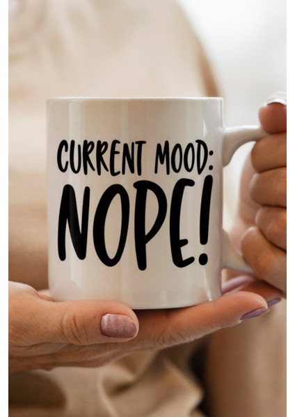 Nope Baskılı Kupa Bardak