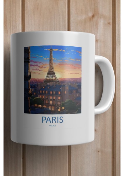 France- Paris Baskılı Premium Kupa Bardak fiyatları