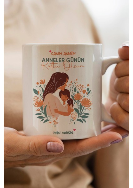 Anneler Günü Hediyesi Baskılı Kupa Bardak