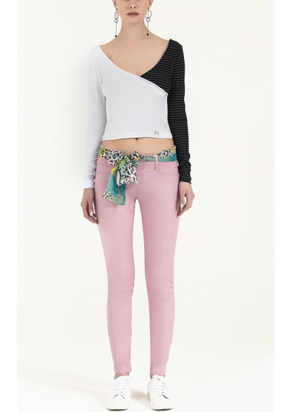 Lila Dar Kesim Pamuk Pantolon 40933