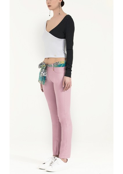 Lila Dar Kesim Pamuk Pantolon 40933 fiyatları