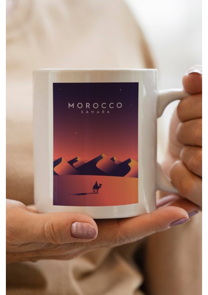 Morocco- Sahara Baskılı Premium Kupa Bardak