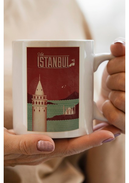 Istanbul Baskılı Premium Kupa Bardak