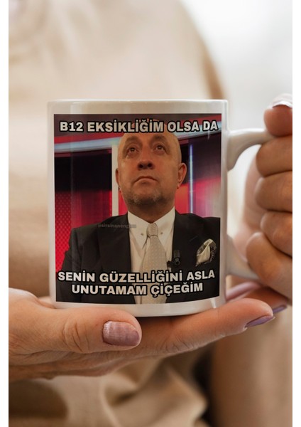 B12 Eksikliğim Olsada Baskılı Kupa Bardak