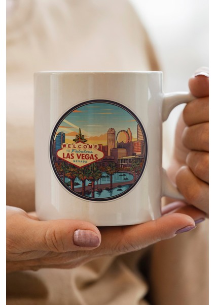 Las Vegas Baskılı Kupa Bardak