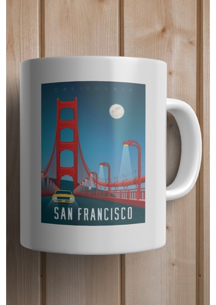 San Francisco Baskılı Premium Kupa Bardak fiyatları
