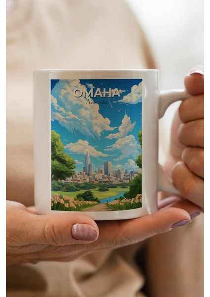 Omaha Baskılı Kupa Bardak