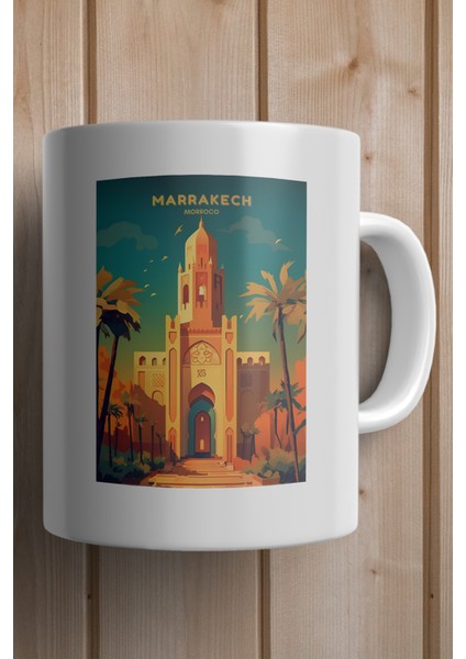 Fas- Marakeş Baskılı Kupa Bardak fiyatları