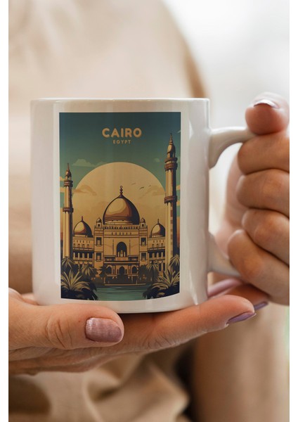 Eygpt- Cairo- Kahire Baskılı Premium Kupa Bardak