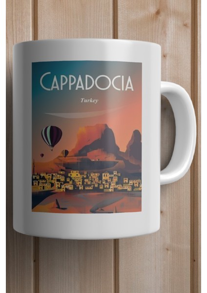 Kapadokya Baskılı Premium Kupa Bardak fiyatları