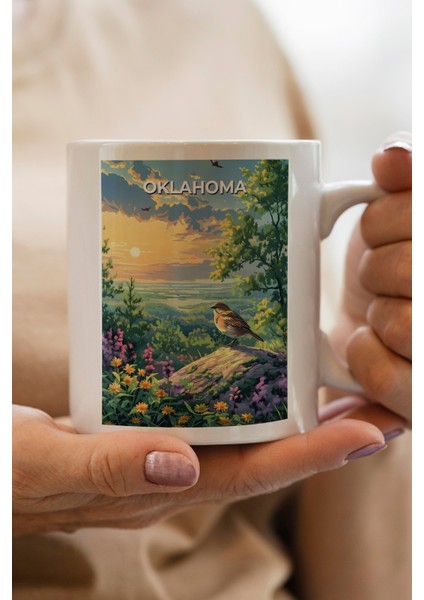 Oklahoma Baskılı Kupa Bardak