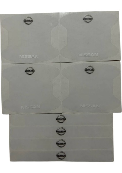 Nissan Marka Logolu Oto Kapı Kolu Çizik Önleyici Yapışkan 8'li Set