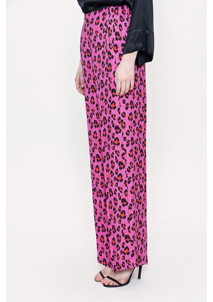 Pembe Beli Lastikli Bol Kesim Pantolon 41609 modelleri