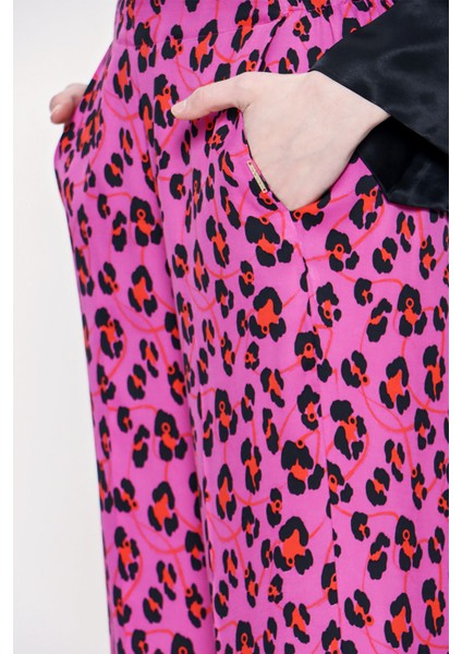 Pembe Beli Lastikli Bol Kesim Pantolon 41609 fırsatları