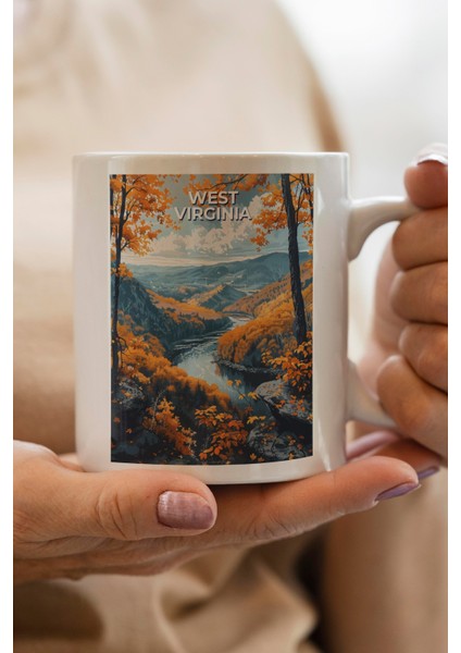 Vest Virgina Baskılı Kupa Bardak