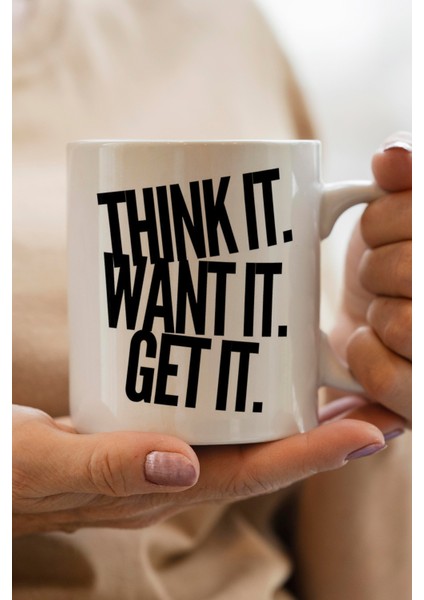 Think It Baskılı Kupa Bardak