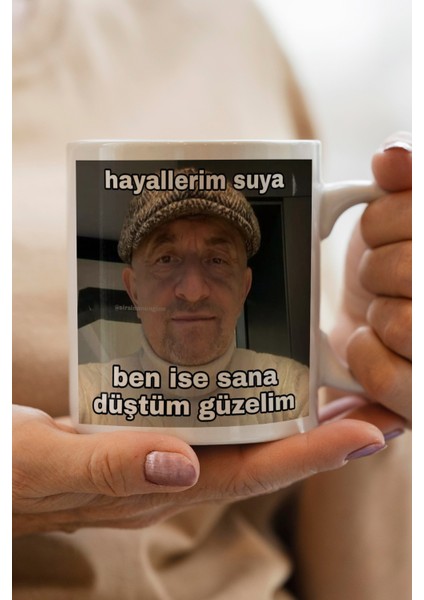 Sana Düştüm Baskılı Kupa Bardak