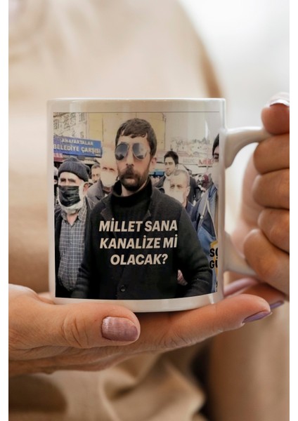 Kanalize Mi Olacak Baskılı Kupa Bardak